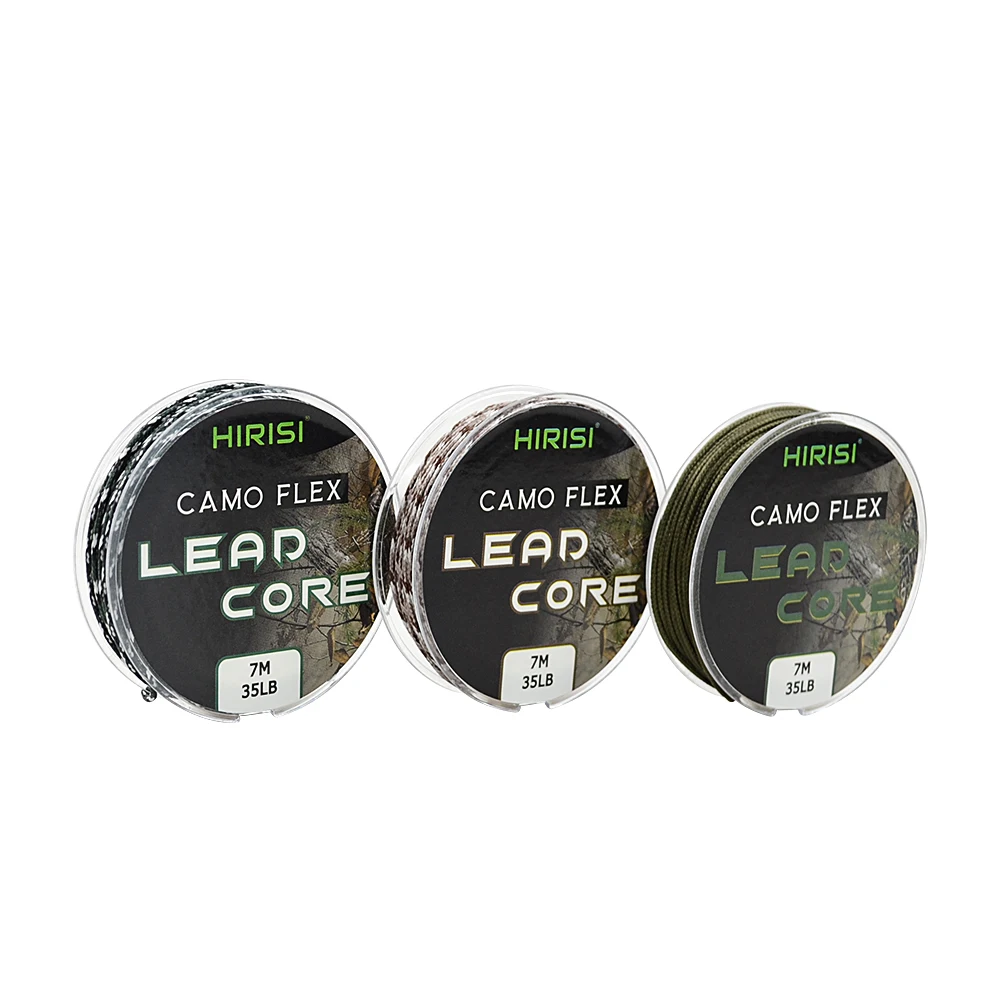 35LB 7 м Leadcore Карп рыболовные снасти леска сделать Карп волосы снасти 3 цвета плетеная леска