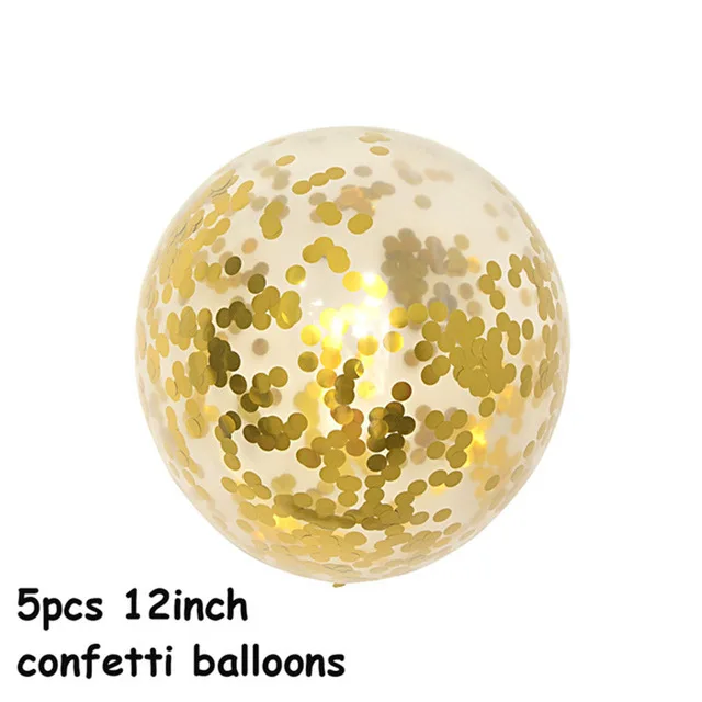 5pcs gold confetti 10 шт. 10-дюймовые латексные шары с двойным слоем бордового, красного, фиолетового цвета, металлические светящиеся синие шары на свадьбу, день рождения, вечеринку, декор на День святого Валентина - Цвет: 5pcs gold confetti