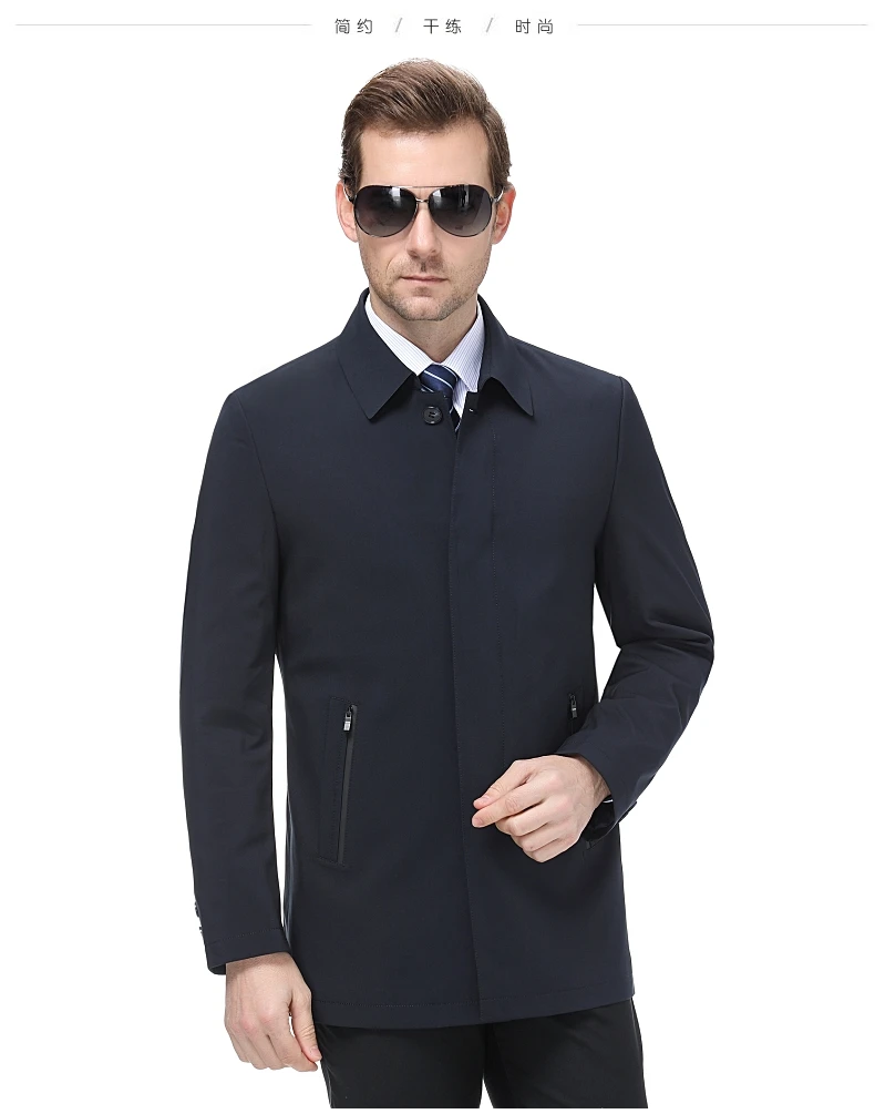 M-4XL, хит, новая весенняя/Осенняя мужская куртка, модная, на пуговицах, на заказ, свободная, средняя длина, ветровка