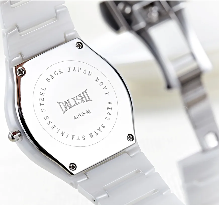 Лидирующий бренд Для женщин кварцевые Керамика часы Дамская мода Любители