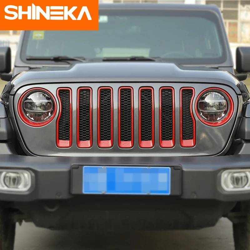 SHINEKA ABS Автомобильная внешняя передняя фара и гонки Передняя решетка