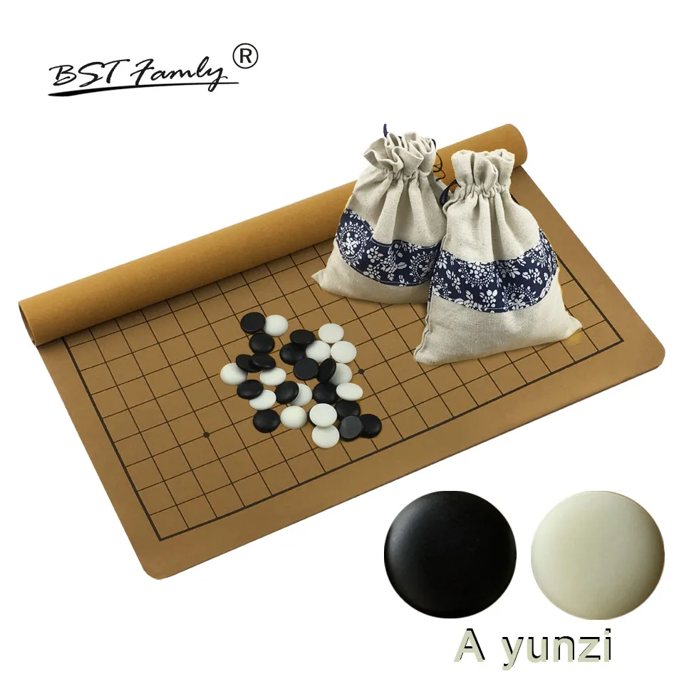 Go игра A B C D Yunzi Wei Qi камни высокого класса шахматы набор 361 шт. для 19 Дорога PU