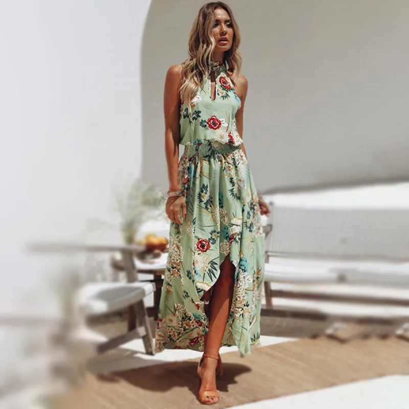 2019 женское Новое Вечернее платье модное богемное стильное Летнее повседневное в