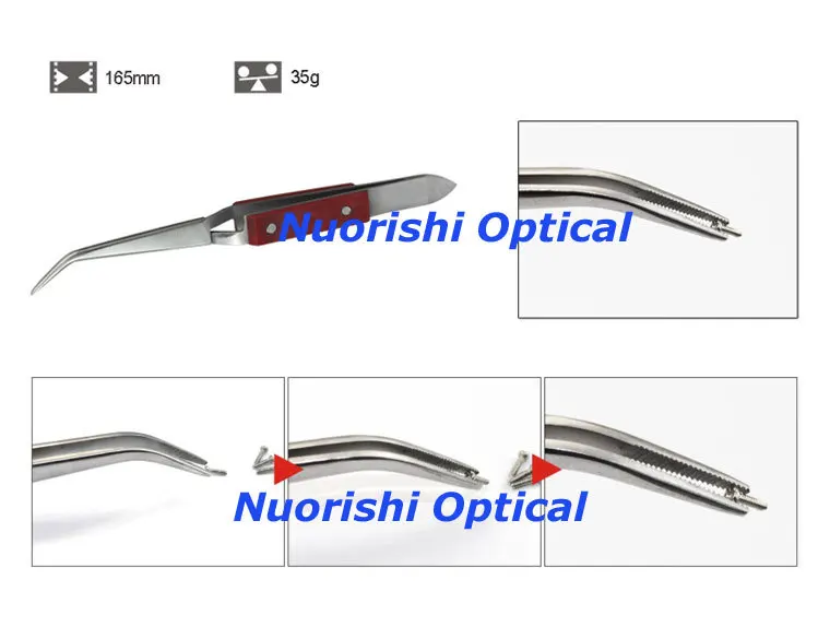Пинцет с винтом 4053 Профессиональный пинцет для очков бесплатная