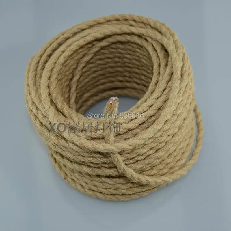 5 м/лот Винтаж Веревка Витая Кабель Ретро Плетеные Электрический Провод Ткань