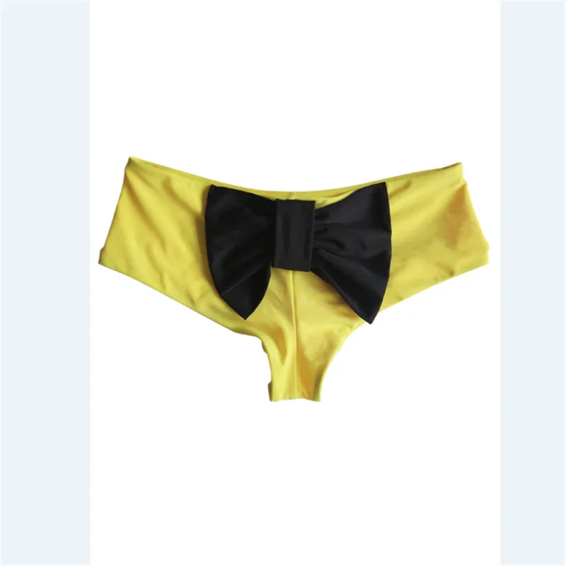 Женский бразильский дерзкий купальник бикини с бантиком и бантиком|Раздельный
