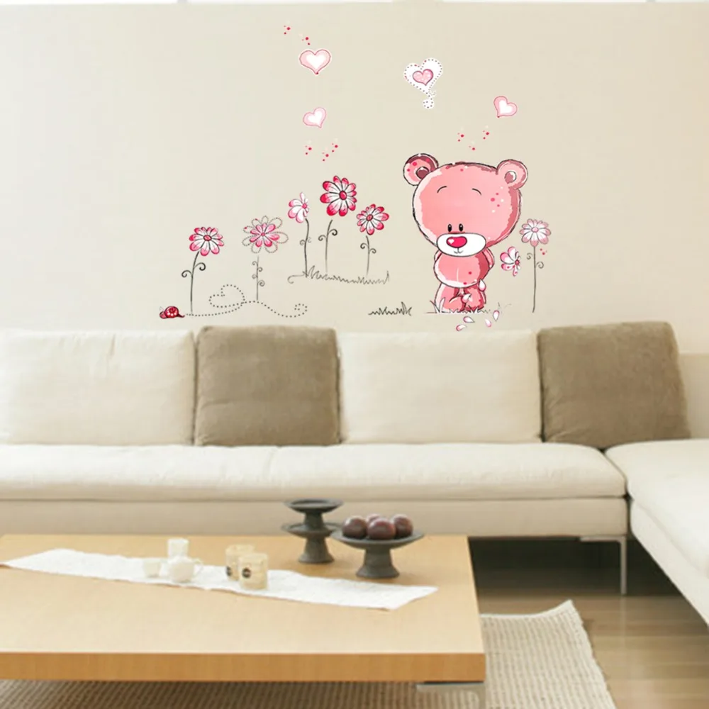 Новый милый прекрасный розовый медведь Детские для маленьких девочек Дети Книги