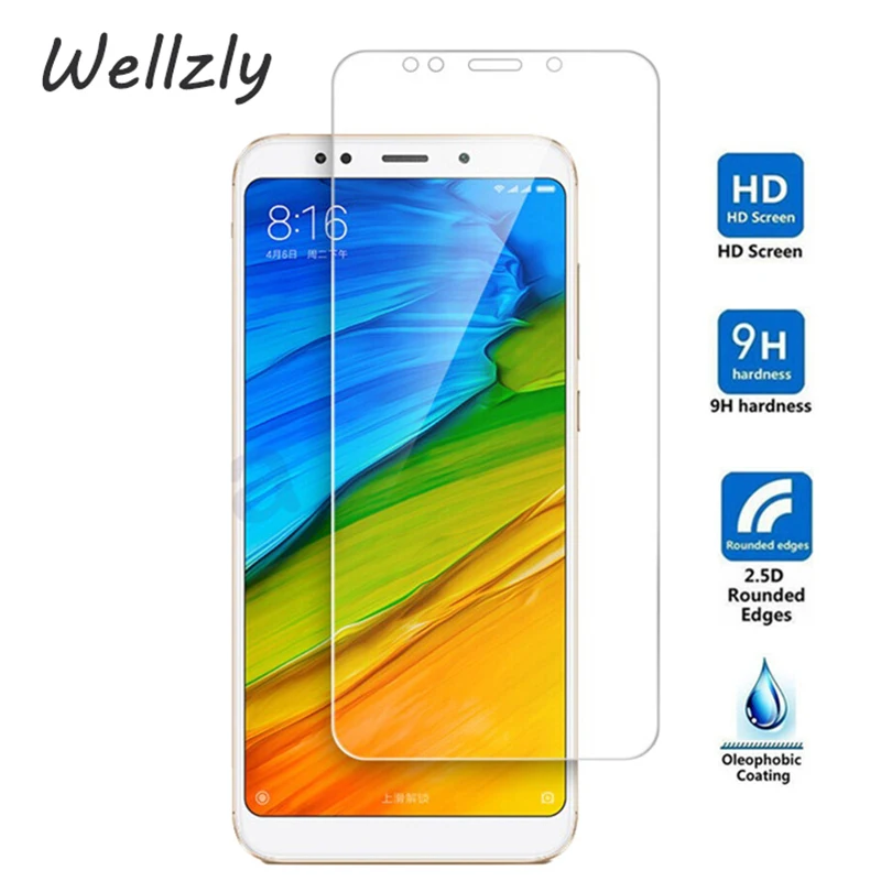 Wellzly 2.5D пленка из закаленного стекла для Xiaomi Redmi 5 plus стеклянная Redmi5 B56|Защитные