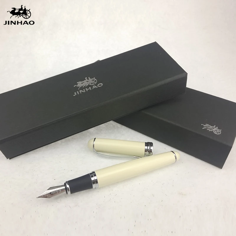 1 шт./лот Jinhao X750 авторучка 7 цветов черный/белый/красный серебряный зажим 18KGP Canetas
