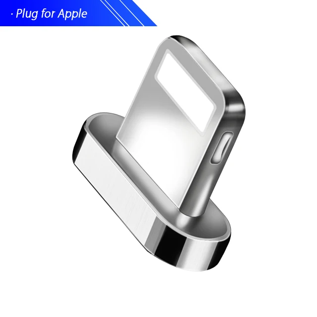 Магнитный адаптер micro usb, магнитный разъем usb type-c для iphone, samsung galaxy a5, a7, a3,, s9, note 8, 5, магнит для быстрой зарядки - Цвет: Only Plug for Apple