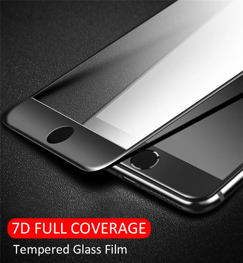 7D стекло для iPhone X XS 6 6S 7 8 Plus 11 pro max защита экрана на iPhone8 защита для iPhone7 8 XR XS MAX закаленное стекло