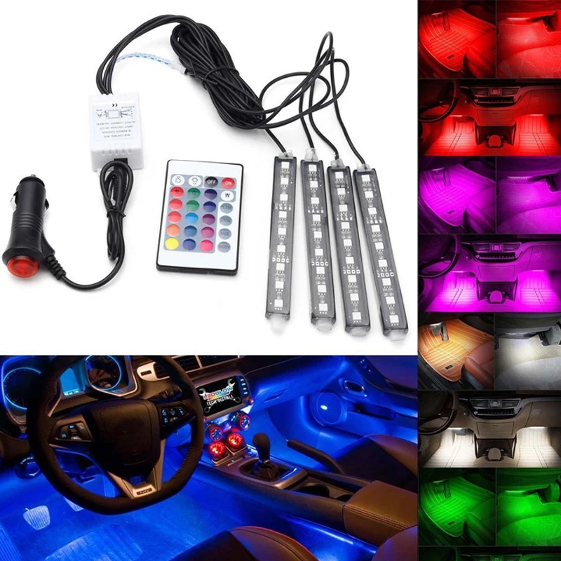 1 шт. 9 Светодиодный светильник атмосферный беспроводной пульт дистанционного