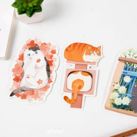 30 шт./упак. Kawaii на заднем дворе котом поздравительная открытка Почтовые открытки подарок на день рождения, набор карт открытка