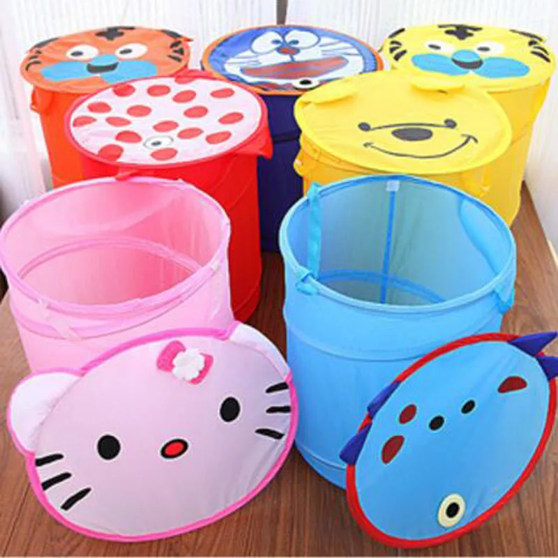 Портативная складная корзина для белья с рисунком Hello And Kitty игрушки грязная