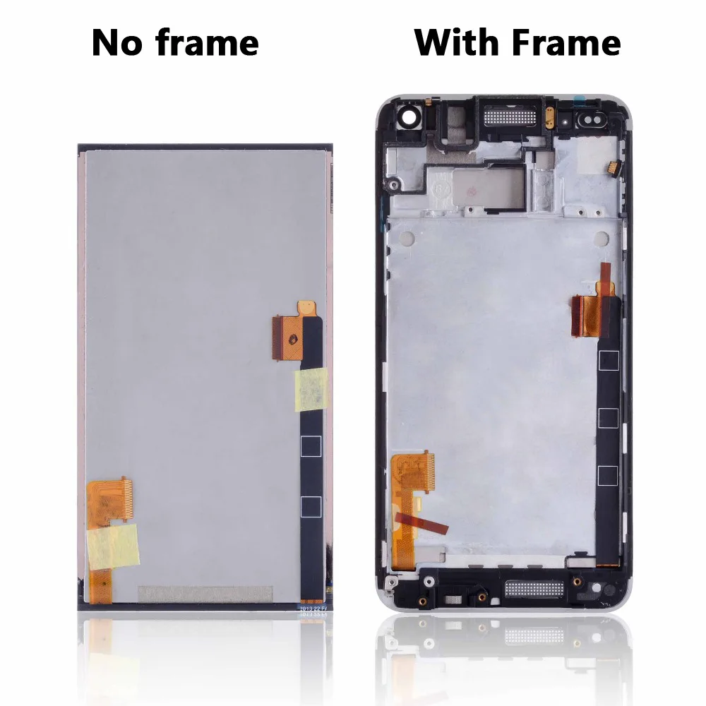 100% протестированный ЖК дисплей для htc ONE M7 с сенсорным экраном дигитайзер + рамка