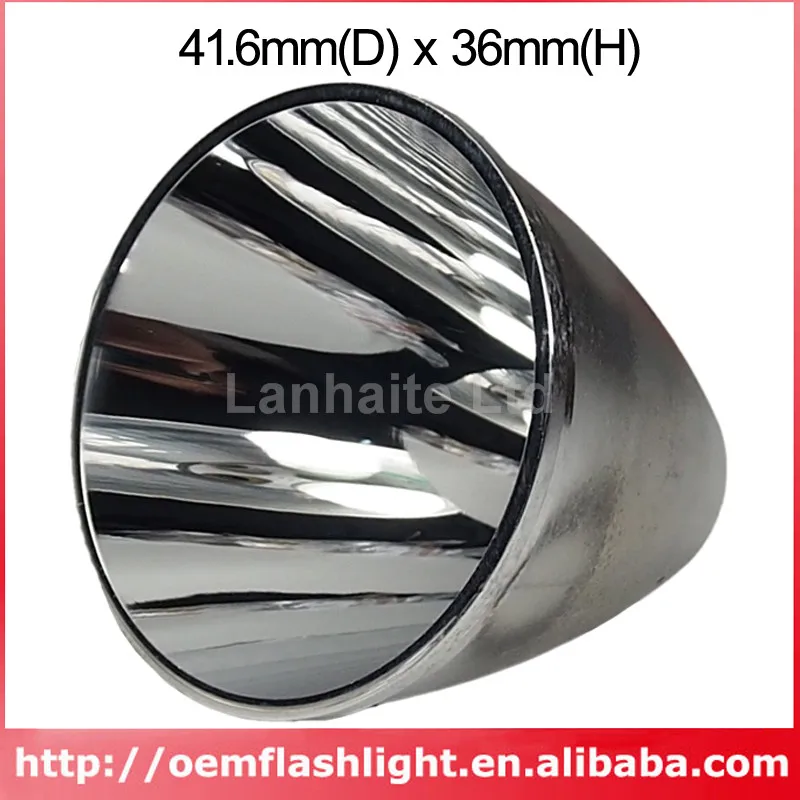 Алюминиевый отражатель 41 6 мм (D) x 36 (H) SMO для Tiablo A9|reflector stands|a9 mobilereflector bulb |