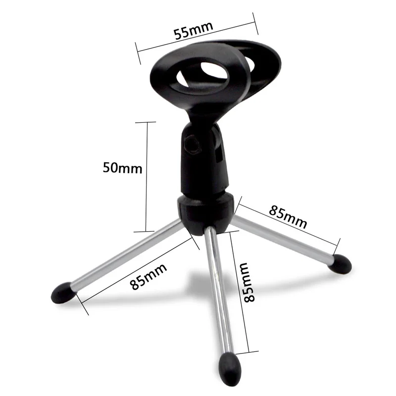 JKING мини Портативный столешницы микрофон штатив цинковый сплав Mic Стенд