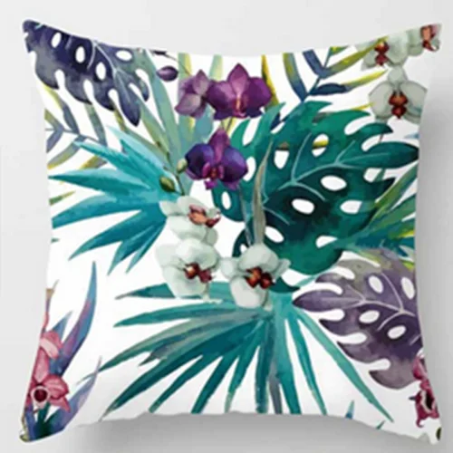 Винтажный чехол-наволочка из хлопка и льна в стиле ретро | Дом сад