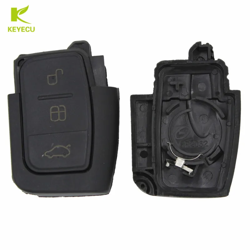 Запасной чехол KEYECU для ключа складной с 3 кнопками HU101/FO21 Blade Ford Fiesta Focus 2 Ecosport Kuga