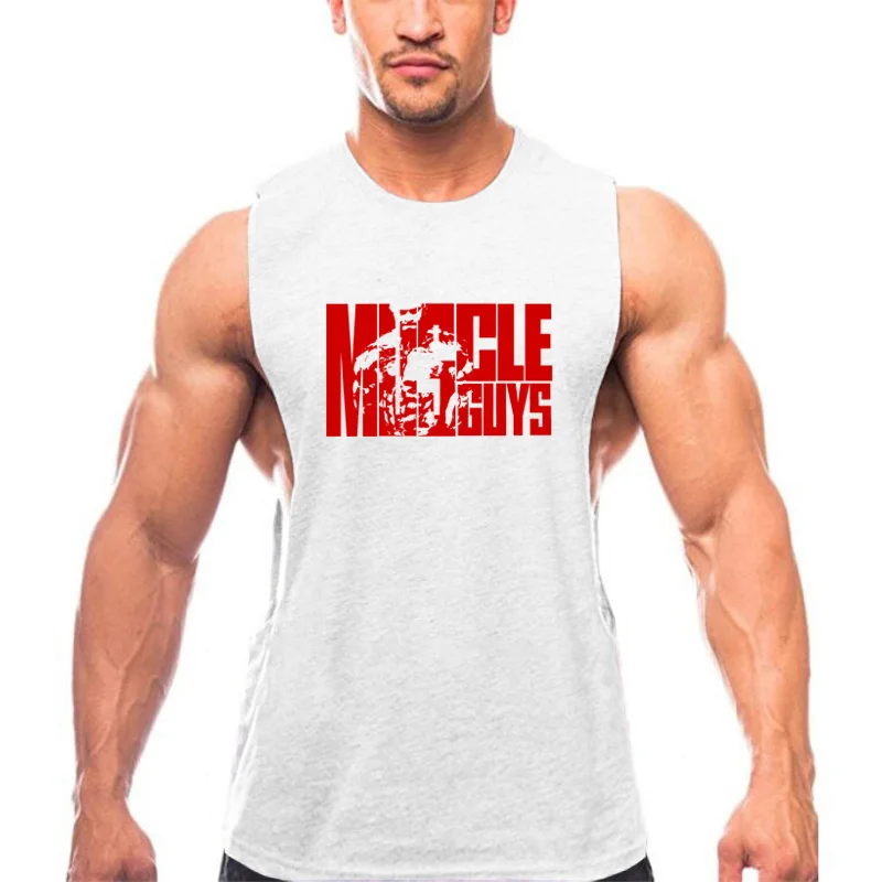 Muscleguys одежда 2020 летние мужские майки модные с круглым вырезом без рукавов