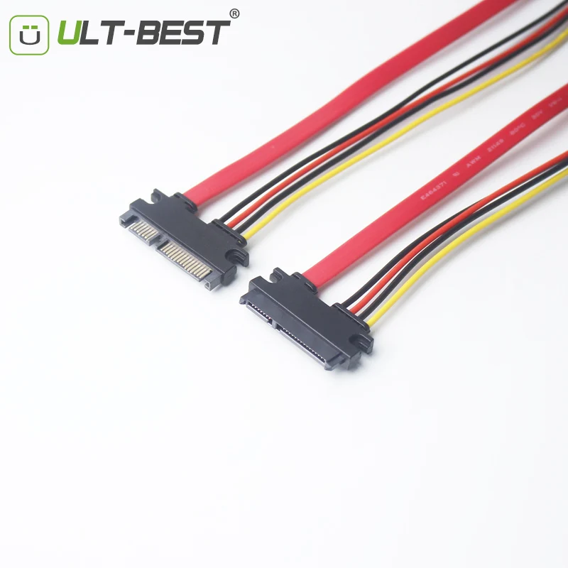 Кабель SATA ult best 5 шт. 22 контакта разъем штырь гнездо 7 + 15 контактов комбинированный