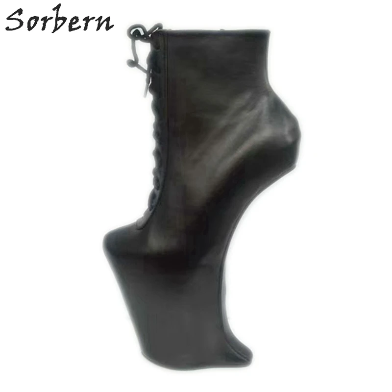 Sorbern пользовательские короткие ботинки без Heelless сексуальные фетиш на высоком