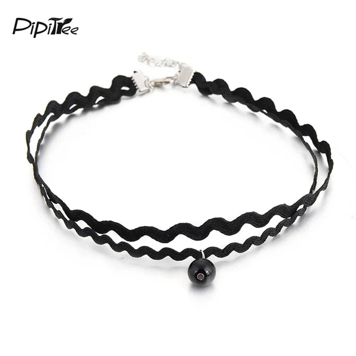 8pcs/set Gothic Black Velvet Tattoo Lace Choker Necklace Fashion Multi Layer Charm Women Chockers Necklaces Punk Jewelry | Украшения и