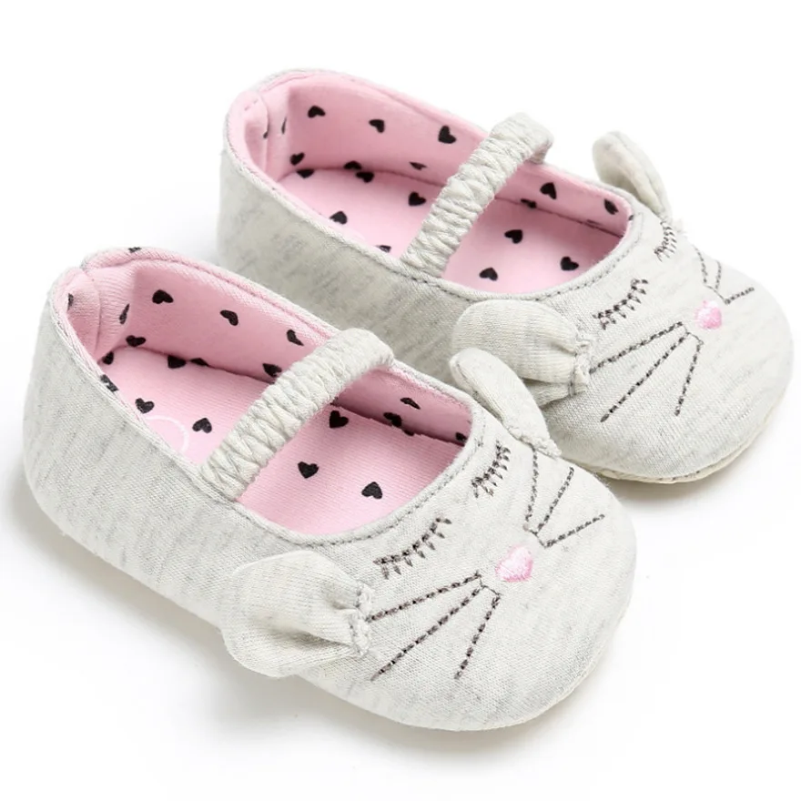 2018 милая детская обувь для вечеринки с черным котом новорожденных кроватка