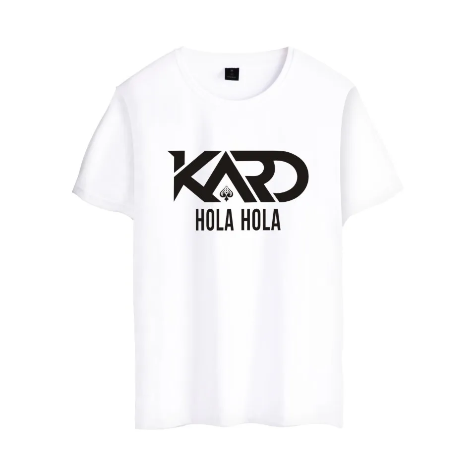 Корейская коed group K.A.R.D Футболка K-Pop Moombahton EDM KARD модная футболка с короткими