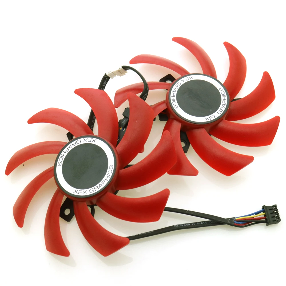 Вентилятор VGA для видеокарты XFX RX560 RX570 4G 8G 12 В 0 45 А 4 провода контакта | Компьютеры и