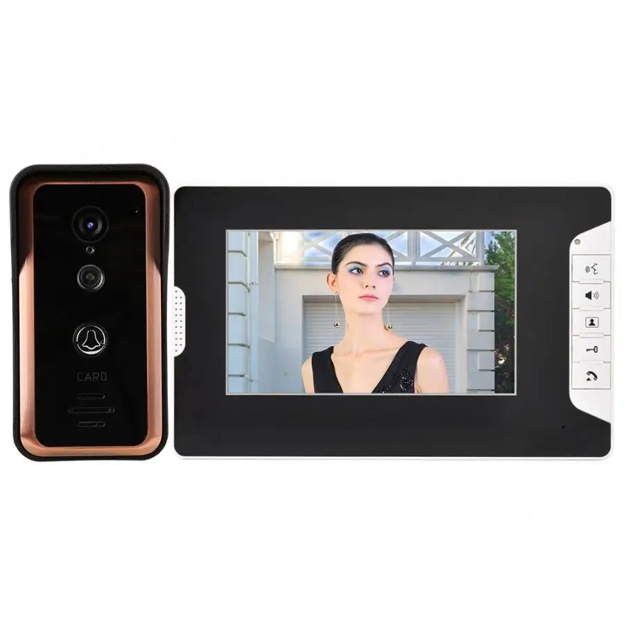 100-240V 7inch WiFi Wired Video Doorbell 1 Visual Intercom Camera Monitors waterproof smart door bell motion sensor bell