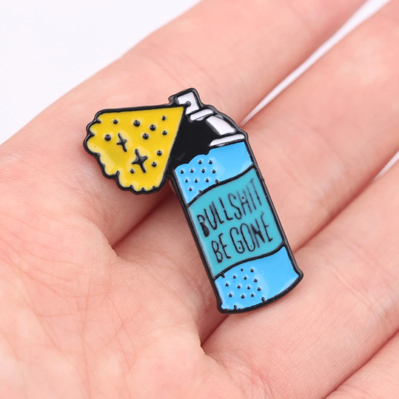 Искусственная бриллиантовая брошь забавная эмалированная булавка для чистки