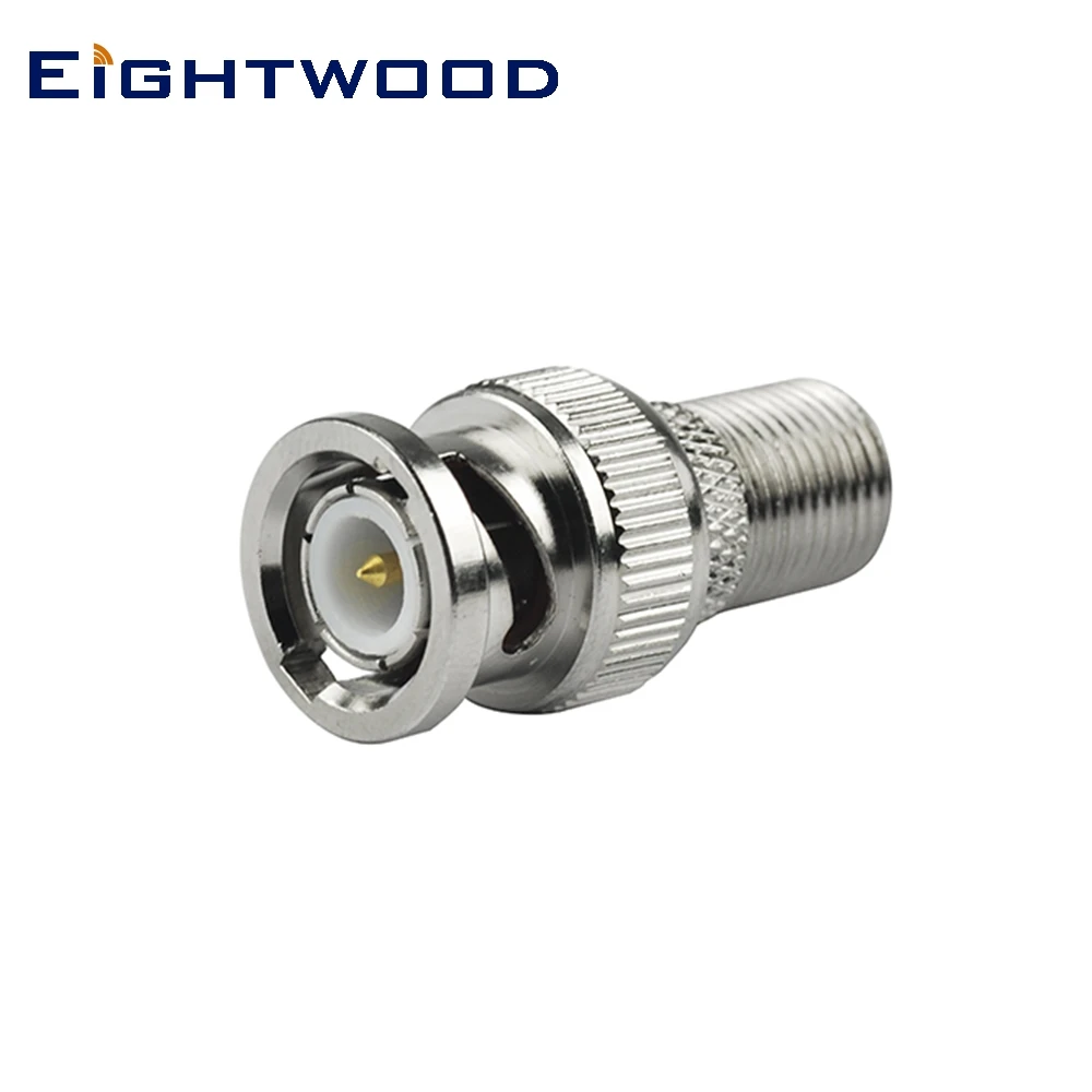

Eightwood 10PCS BNC to F RF Coaxial Adapter BNC Plug Male to F Jack Female RF Coaxial Connector Straight Coupler Between Series