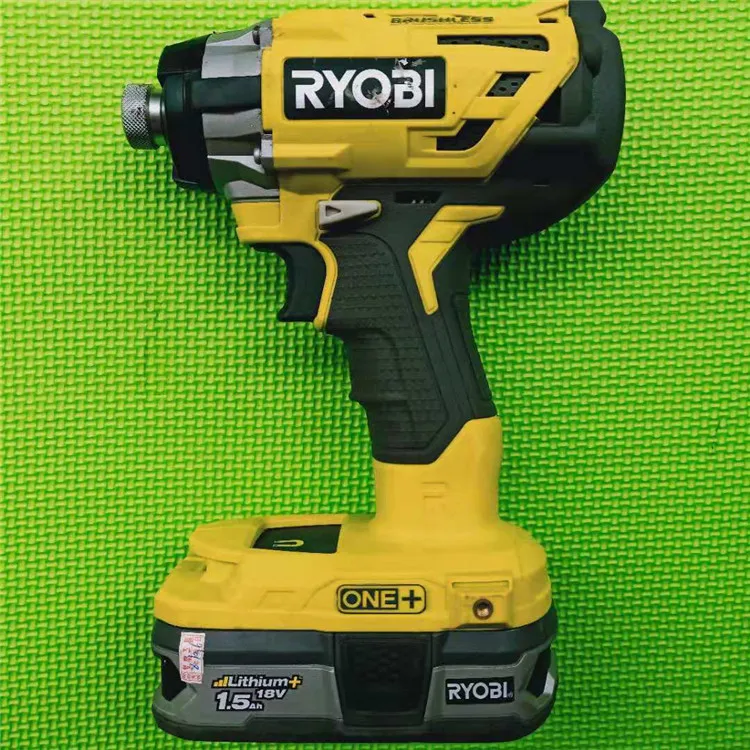 Б/у riubi RYOBI liangming P238 б/у бесщеточный 18V отвертка ударная партия СВЕТОДИОДНЫЙ освещения 3