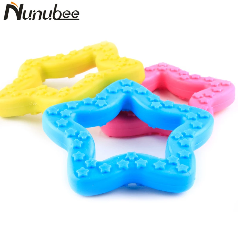 Nunubee игрушки для собак товары домашних животных тиснение звезды TPR резиновые