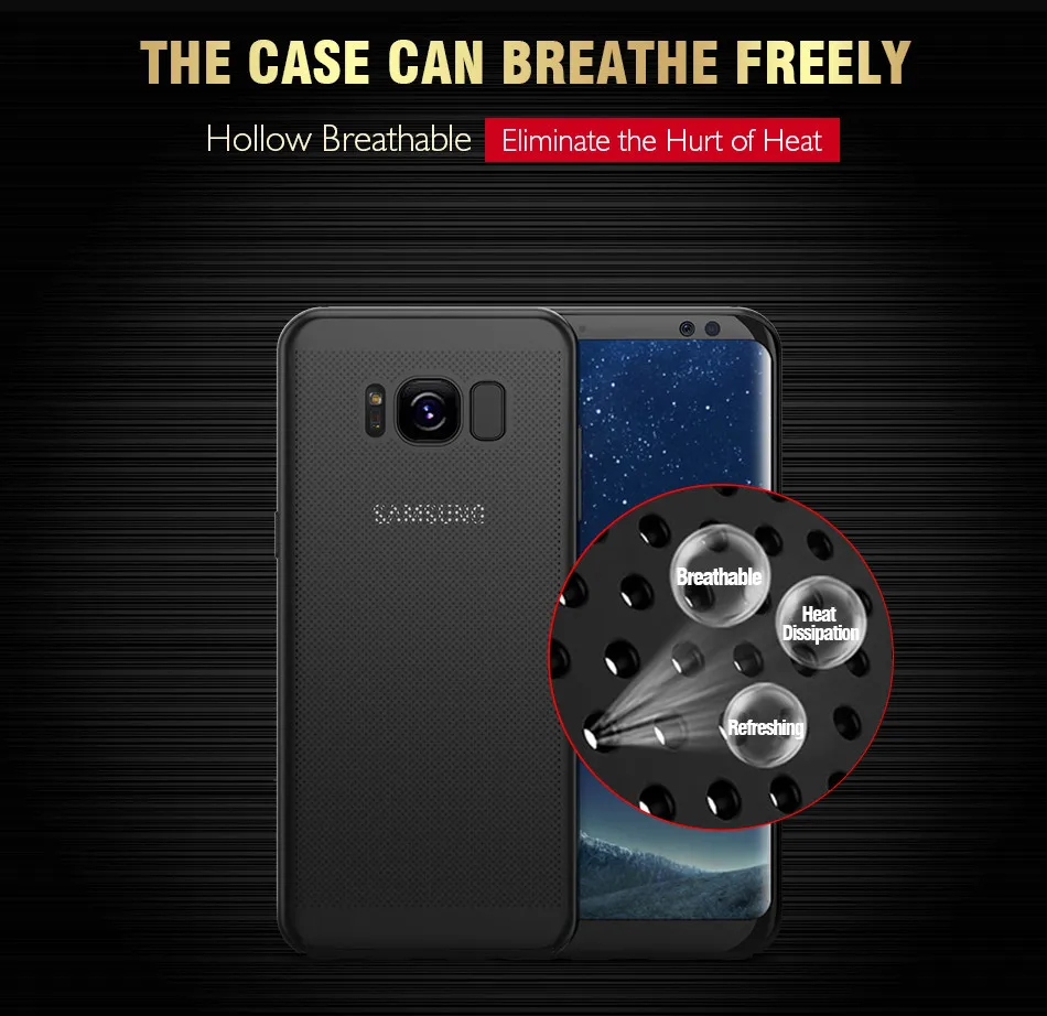 Kisscase для Samsung Galaxy Note 8 5 S8 S8 плюс S7 S6 край A3 A5 A7 Чехлы покрытие телефон Аксессуары Матовая Жесткий Capinhas на самсунг galaxy s8 чехол дышащий на самсунг а5