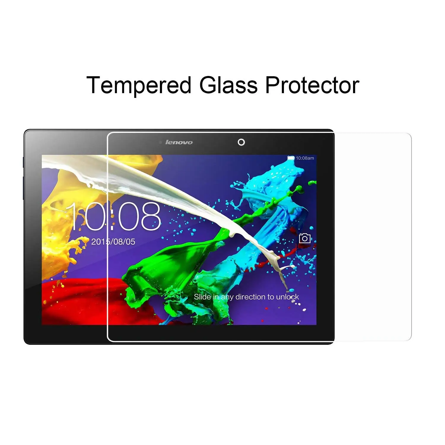 Only Tempered Glass Чехол для lenovo TAB2 10,1 A10-70 A10 70 Tab 3 TB3-X70L X70F, чехол для планшета 360, полный Чехол из мягкого ТПУ, прозрачный чехол на заднюю панель s - Цвет: Only Tempered Glass