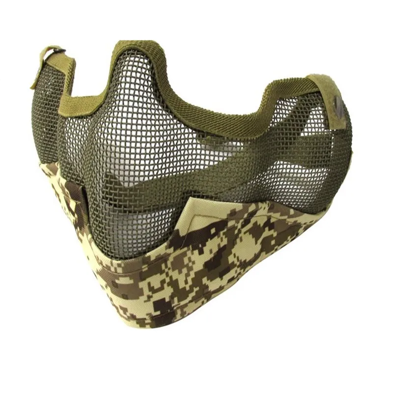 Тактическое камуфляжное многоцветное военное пейнтбольное снаряжение Череп