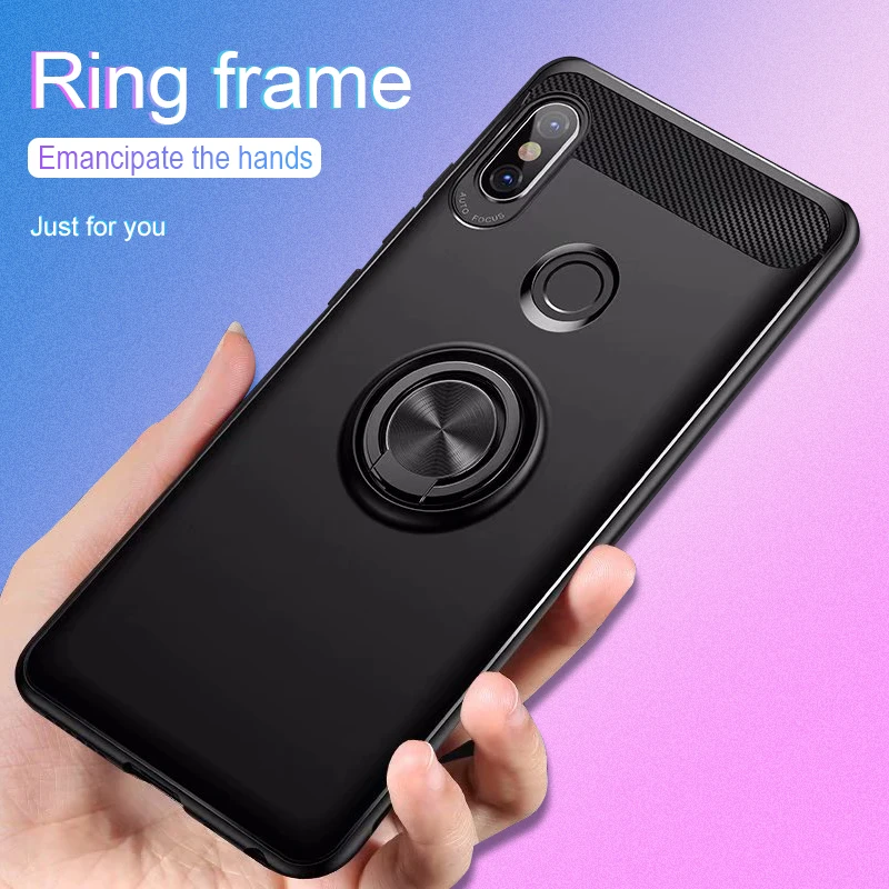 360 Full Protective Case For Redmi Note 5 Cover Bumper On The Xiaomi Soft TPU Silicone Shell With Ring |