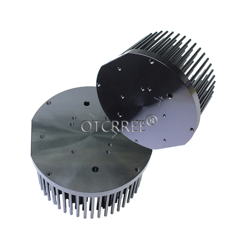 Round D120mm Pre-drilled led pin fin heatsink fit for Cob CREE cxb3590 Bridgelux V29 50-60w heat sink diy indoor