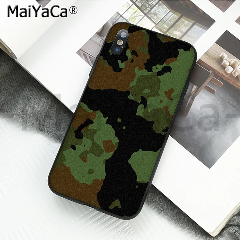 MaiYaCa Камуфляжный военный армейский ТПУ силиконовый чехол для телефона для iphone 11 pro X XS MAX 66S 7 7plus 8 8Plus 5S XR