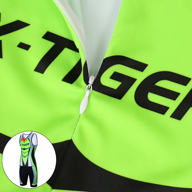 X-Tiger велосипед для триатлона Ropa De Ciclismo Maillot верхняя одежда эластичная компрессионная губка подкладка без рукавов Велоспорт Джерси