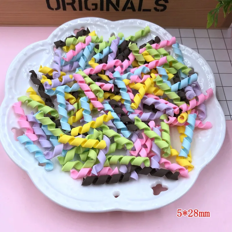 mix color Горячая милые кавайные Зефир, глиняные вихревые конфеты для рукоделия, украшения для телефона, скрапбукинг, сделай сам - Цвет: mix color