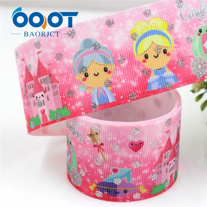 OOOT BAORJCT G-18703-590, 38 мм, 10 ярдов флэш мультфильм ленты термотрансферный Печатный корсаж Свадебные аксессуары DIY материал - Цвет: G-18703-591