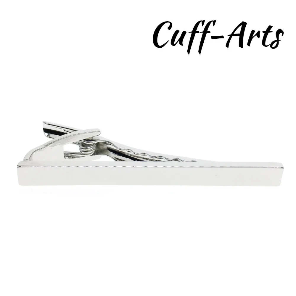 

Tie Cip for Men Simple Men Necktie High Quality Silver Tone Metal Clamp Tie Clip Clasp Bar Pin Wedding by Cuffarts T20012