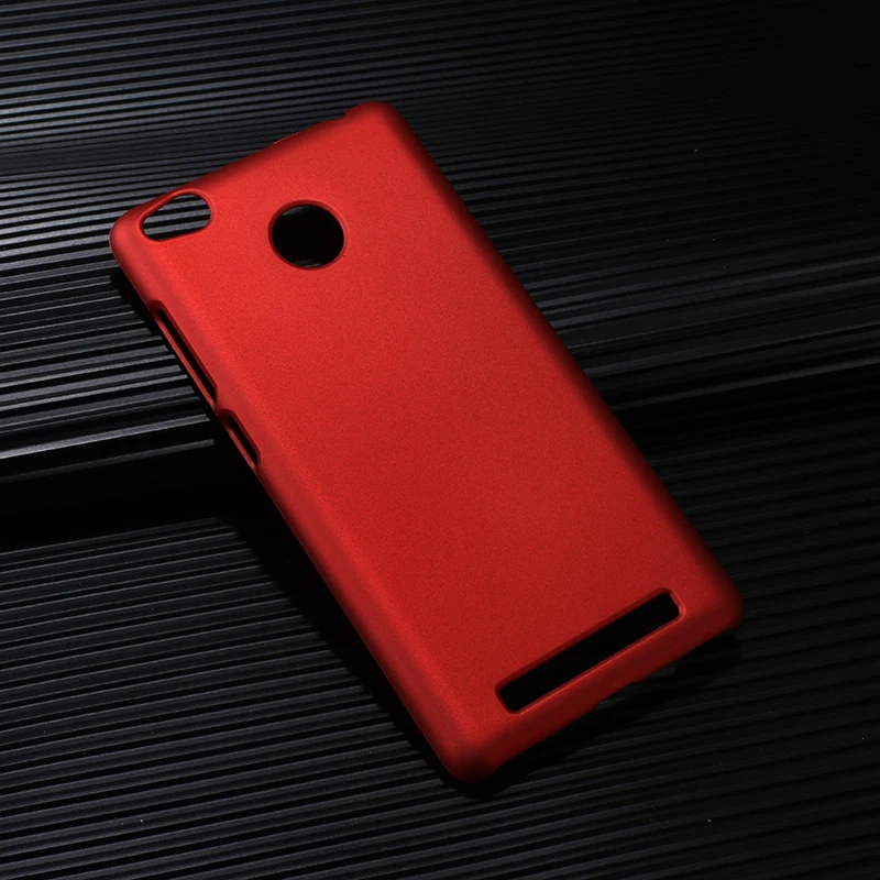 Жесткий чехол для Xiaomi Hongmi 3 S редми красный рис 5.0 &quotматовый Дизайн мобильного