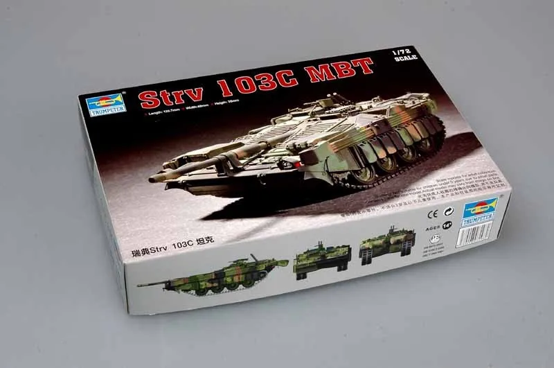 Трубач 07298 1/72 шведский Strv 103C MBT сборки модель наборы масштабная модель 3D автомобиль-головоломка модель