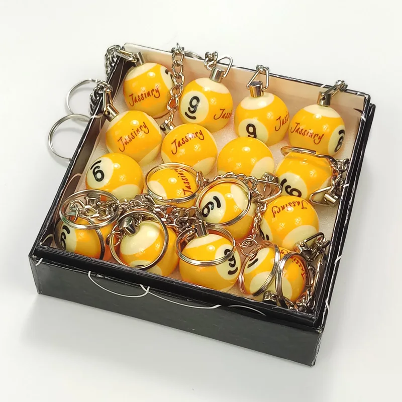 Бесплатная доставка 16 шт Высокое качество фенольная смола бильярдный Брелок 25 мм