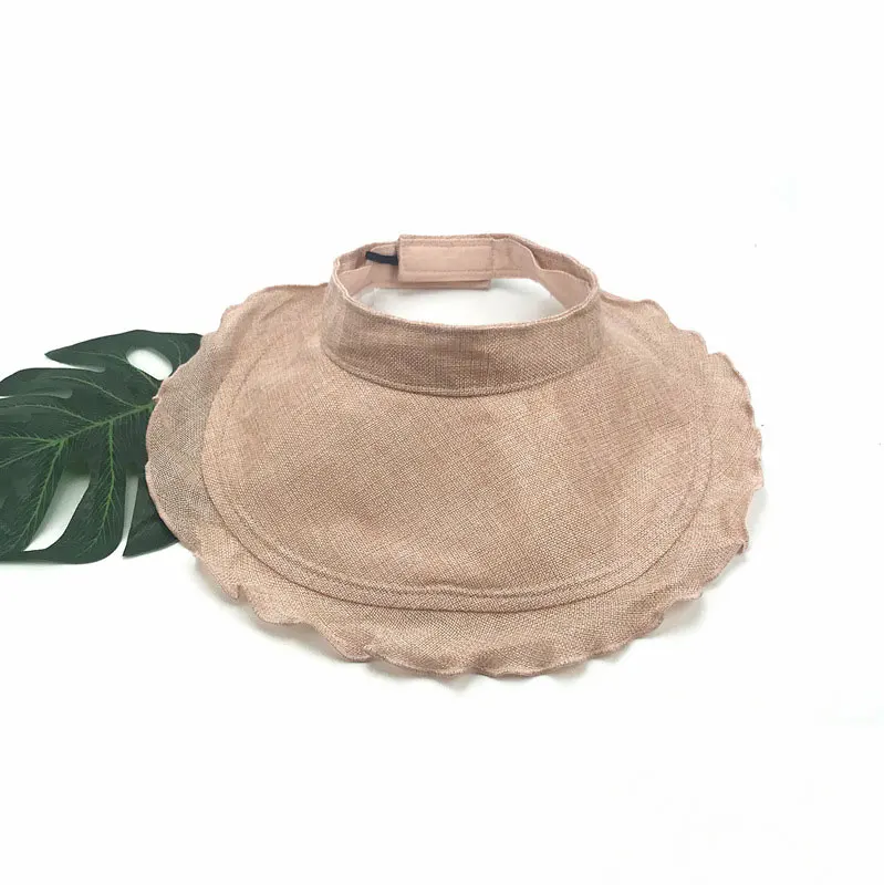 Sparsil, летняя, женская, солнцезащитная, Пустой Топ, шапка, регулируемая, одноцветная, складная, с широкими полями, шапка, родитель-ребенок, Пляжная, FemaleChapeau - Цвет: Pink