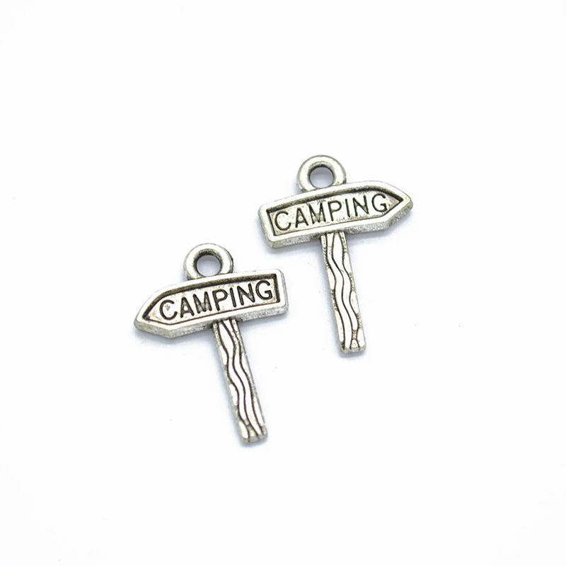 

45pcs Camping Charms DIY Jewelry Making Pendant Fit Bracelets Necklaces Earrings Handmade Crafts